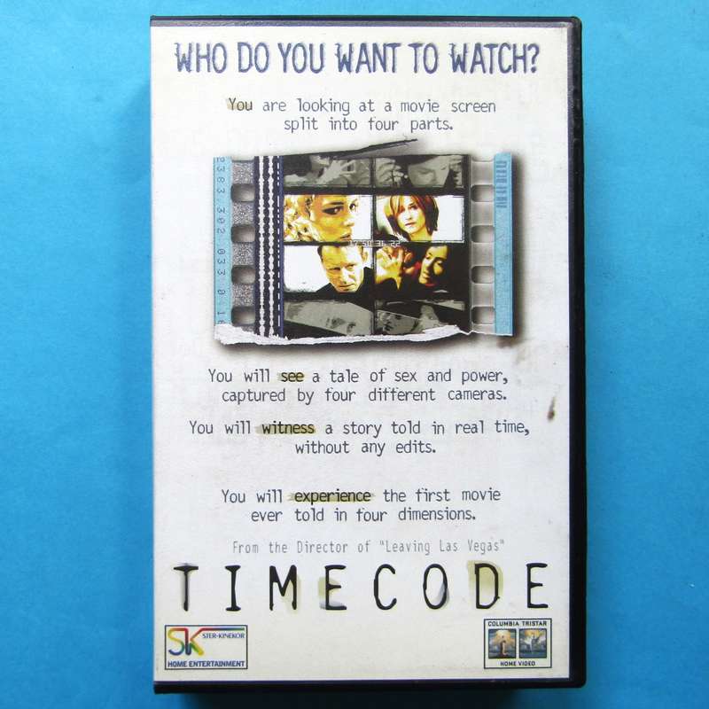 Timecode - Salma Hayek - Movie VHS Tape (2000)