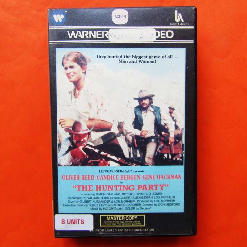 The Hunting Party - Oliver Reed - Western Movie VHS Tape (1985)