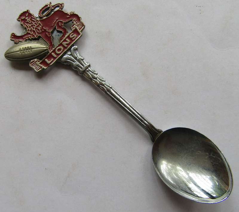 Old British Lions Rugby Crested Spoon