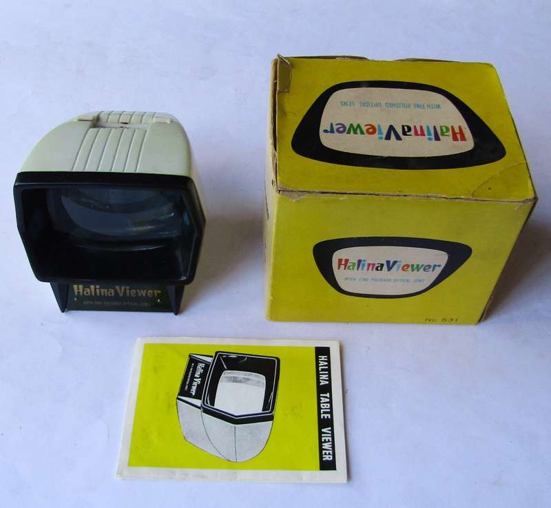Old Halina Table Viewer with Box