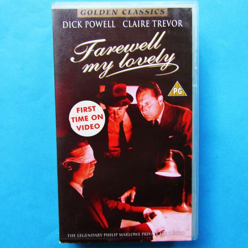 Farewell My Lovely - Dick Powell - Classic Movie VHS Tape (1998)