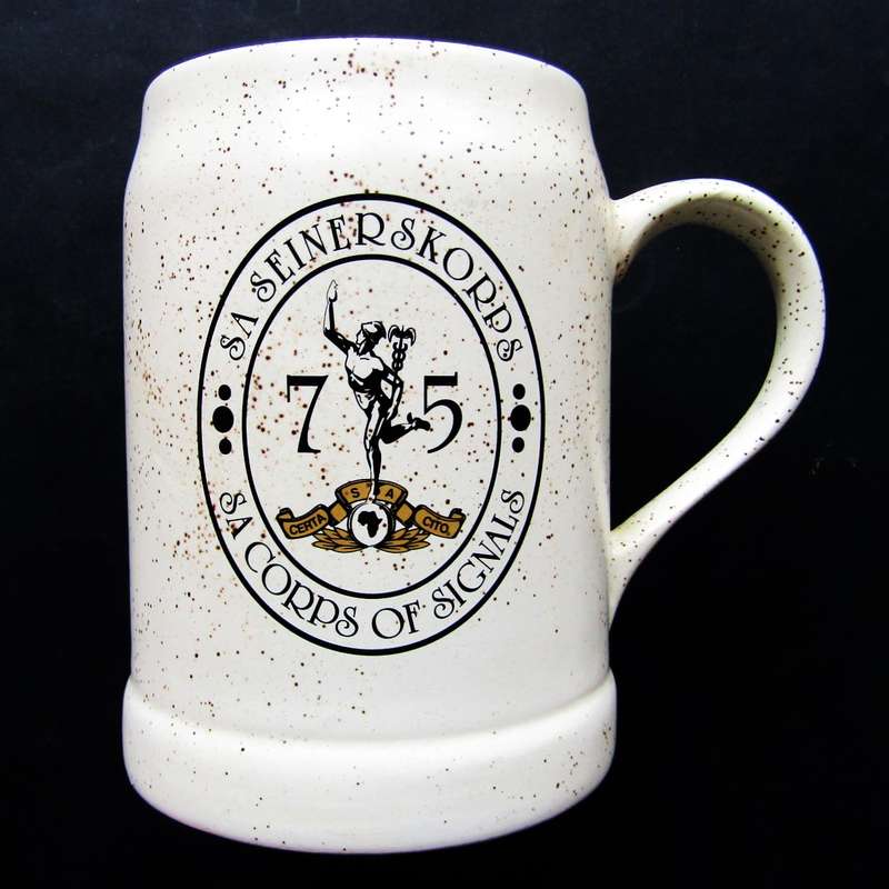 SADF Corps of Signals 75 Year Beer Mug