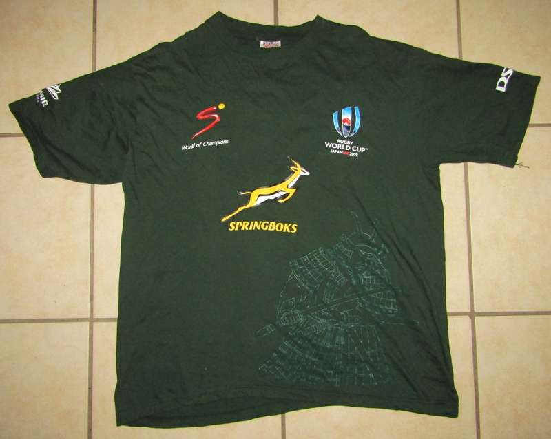 2019 World Cup Springbok Rugby Shirt - XL Size