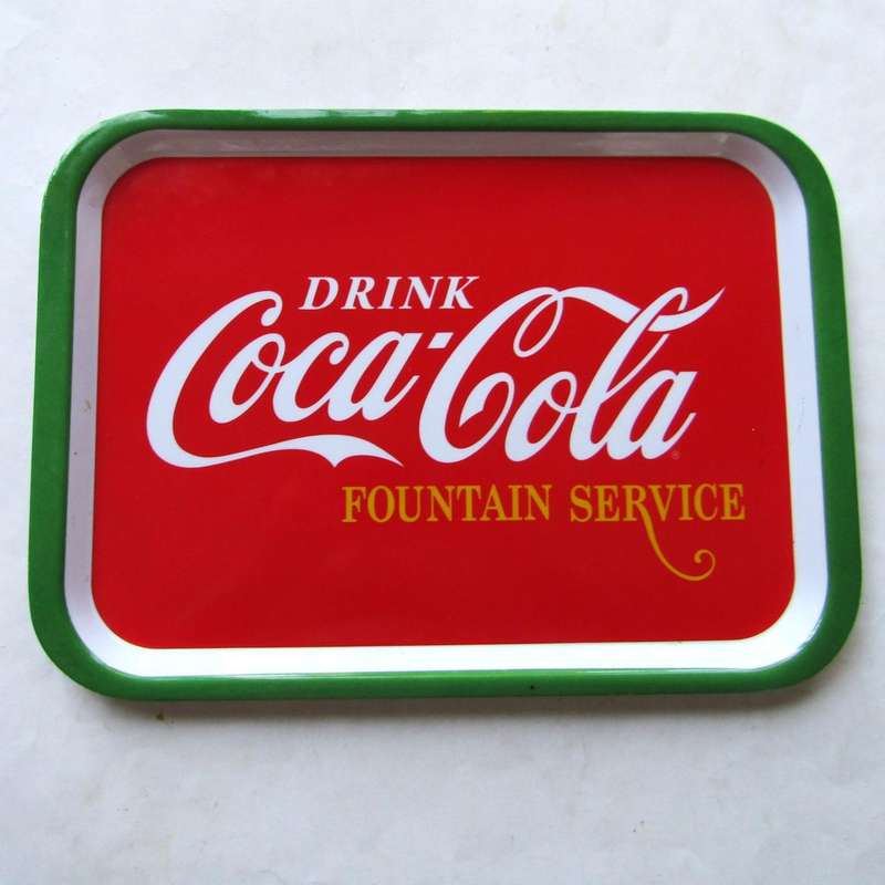 Old Coca Cola Hard Plastic Tray