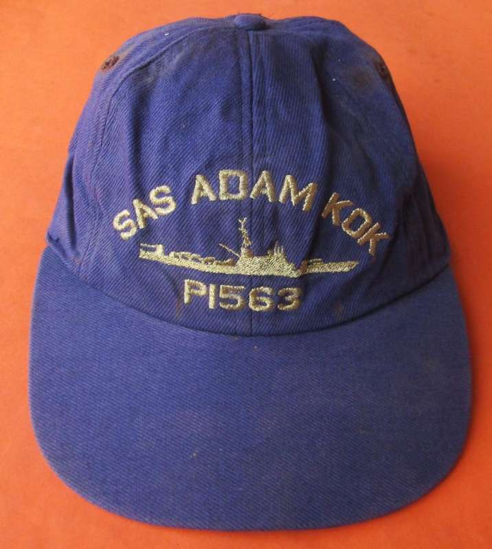 Old SAS Adam Kok Navy Ship Cap