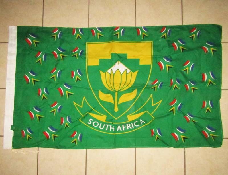 Large Old SA Cricket Flag