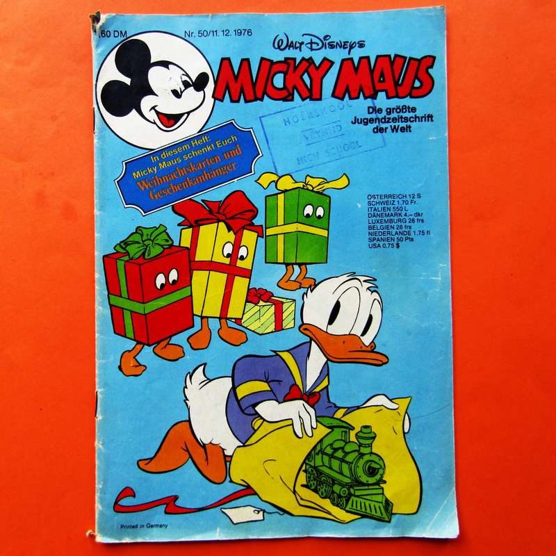 Mickey Mouse - German Walt Disney Comic Book (1976)