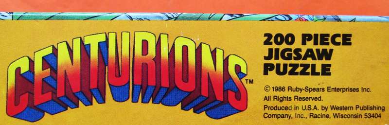 1986 Centurions TV Series Jigsaw Puzzle