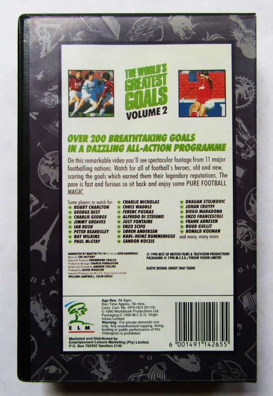 The World's Greatest Goals - Football VHS Video Tape (1990)