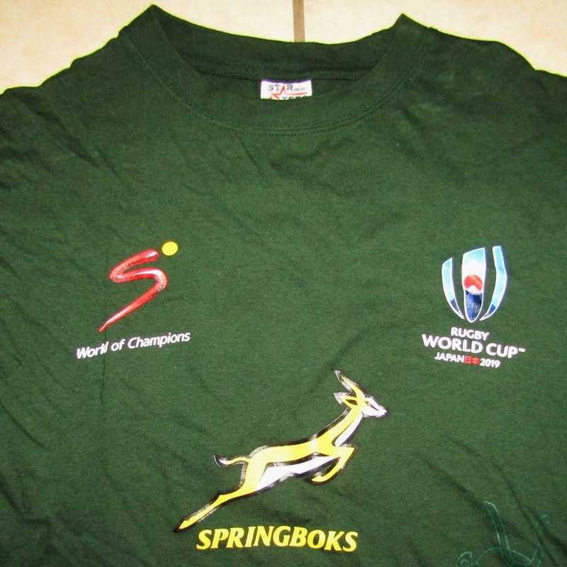 2019 World Cup Springbok Rugby Shirt - XL Size