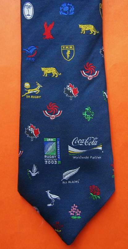 2003 Coca Cola Rugby World Cup Neck Tie