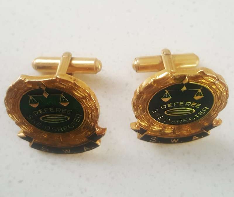 Old SWA Rugby Referee Cufflinks