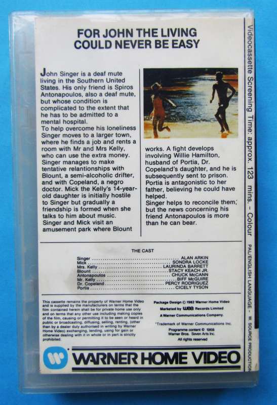 The Heart Is a Lonely Hunter - Movie VHS Tape (1982)