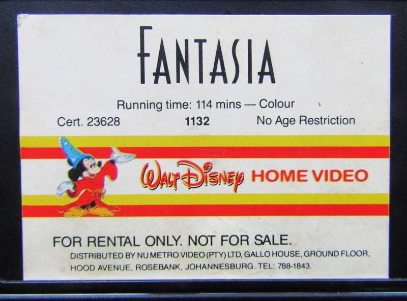 Fantasia - Walt Disney - VHS Tape