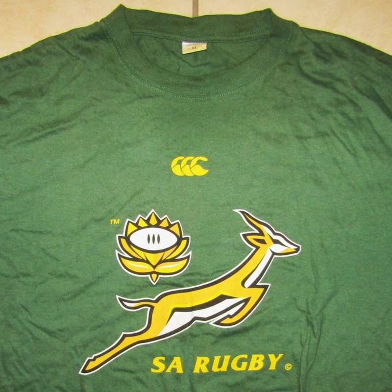 2007 World Cup Champions Springbok Rugby Shirt - XL Size