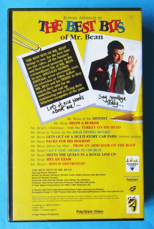 The Best Bits of Mr. Bean - VHS Video Tape (1997)