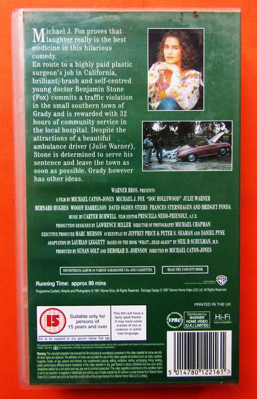 Doc Hollywood - Michael J. Fox - Movie VHS Tape (1997)