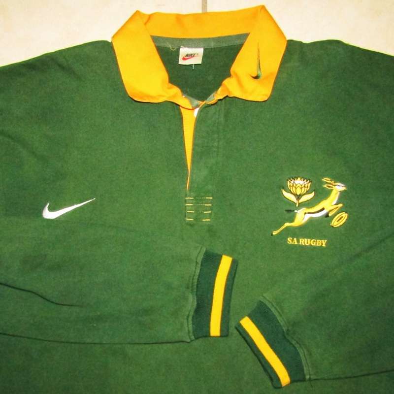 Old Nike Long Sleeve Springbok Rugby Jersey - Size XXXL