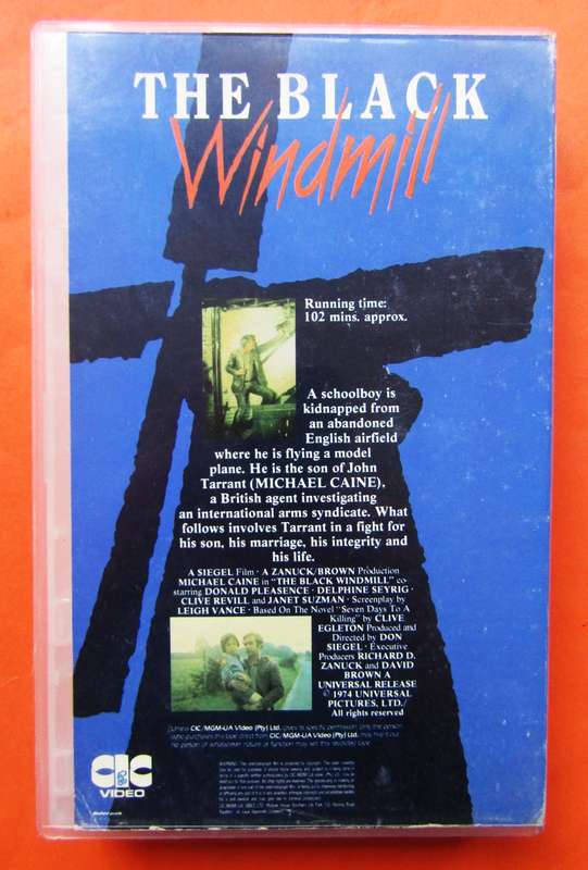 The Black Windmill - Michael Caine - Movie VHS Tape (1982)