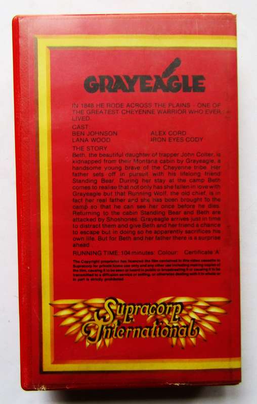 Grayeagle - Ben Johnson - Movie VHS Tape (1977)