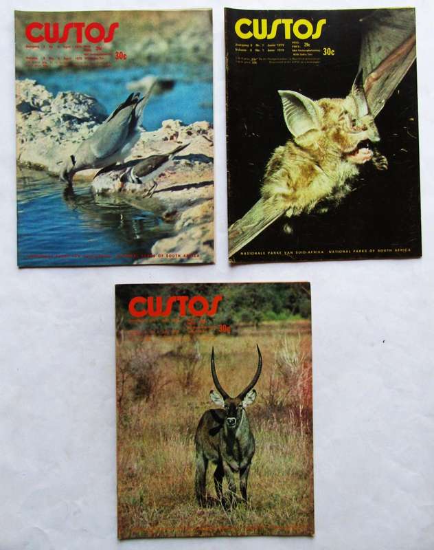 3 Custos National Parks Board Magazines from 1979