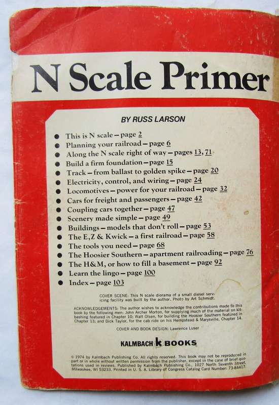 N Scale Primer - Model Railroad Book (1974)