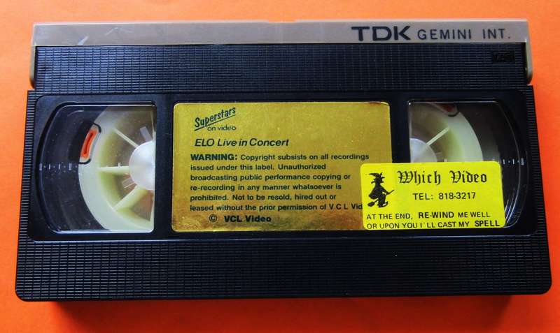 ELO Live in Concert - 80's VHS Video Tape