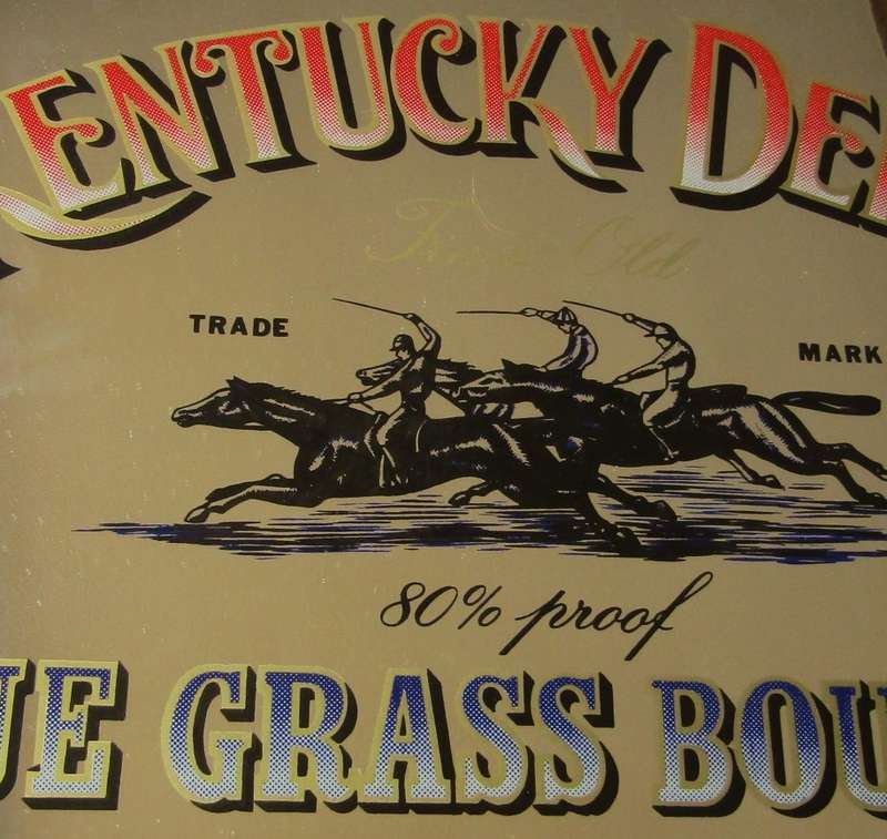 Old Kentucky Derby Bourbon Bar Mirror