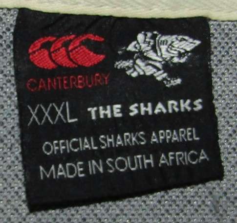 Old Sharks Super 12 Rugby Jersey - Size XXXL