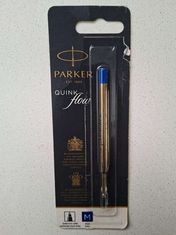 Old Parker Blue Ballpoint Pen Refill