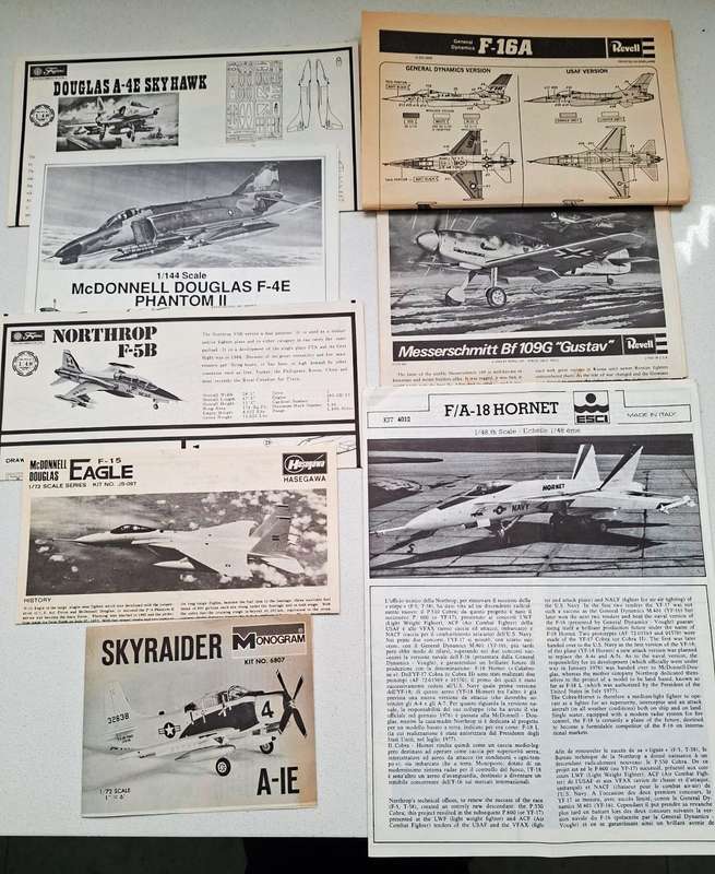 19 Old Model Aircraft Construction Pamphlets