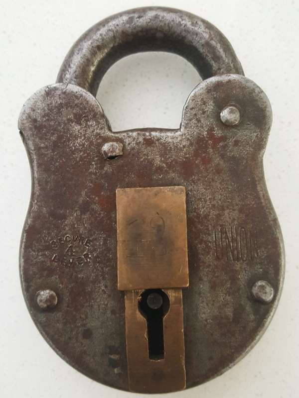 Old Union Padlock - No Key
