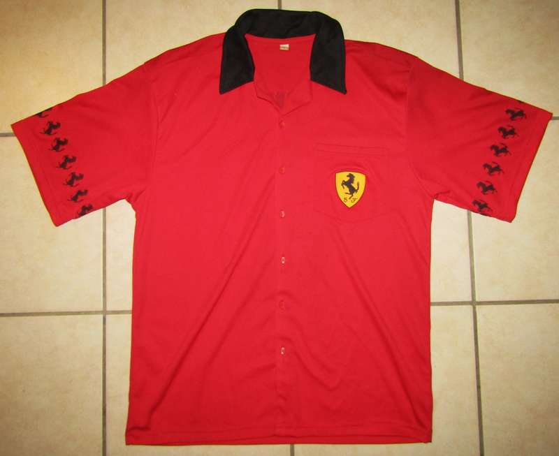 Old Ferrari Button Shirt - Large Size