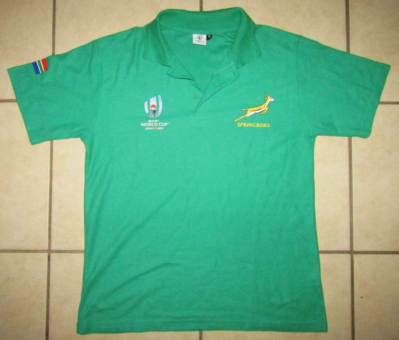 2019 World Cup Springbok Rugby Shirt - Medium Size