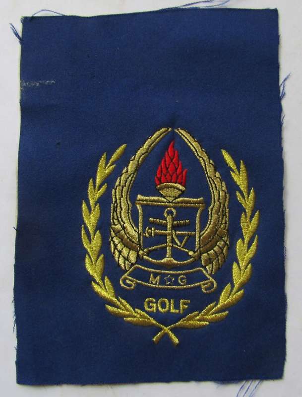 SADF Military Gymnasium Golf Blazer Badge