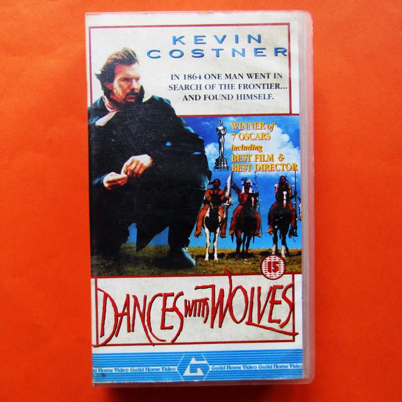 Dances with Wolves - Kevin Costner- Movie VHS Tape (1992)