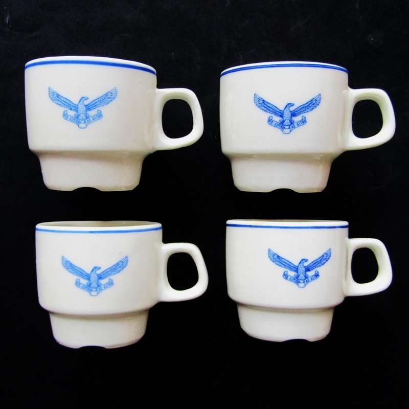 Lot of 4 SAAF Officers Mess Cups