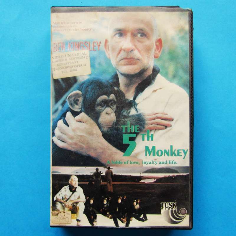The 5th Monkey - Ben Kingsley - Movie VHS Tape (1990)