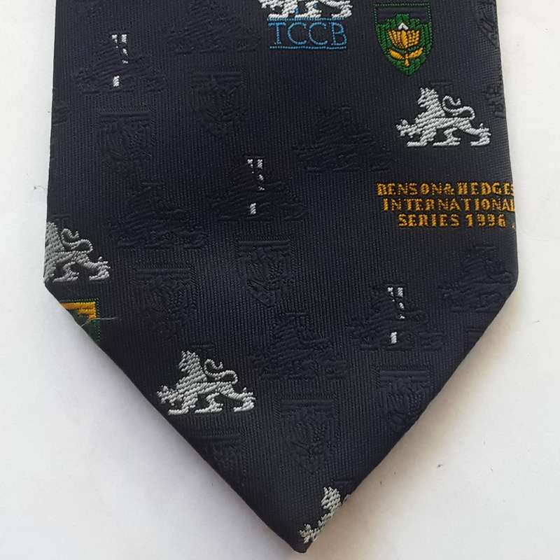 1996 England vs South Africa Cricket Neck Tie
