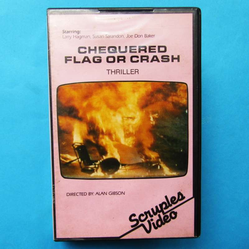 Chequered Flag or Crash - Joe Don Baker - Movie VHS Tape (1977)