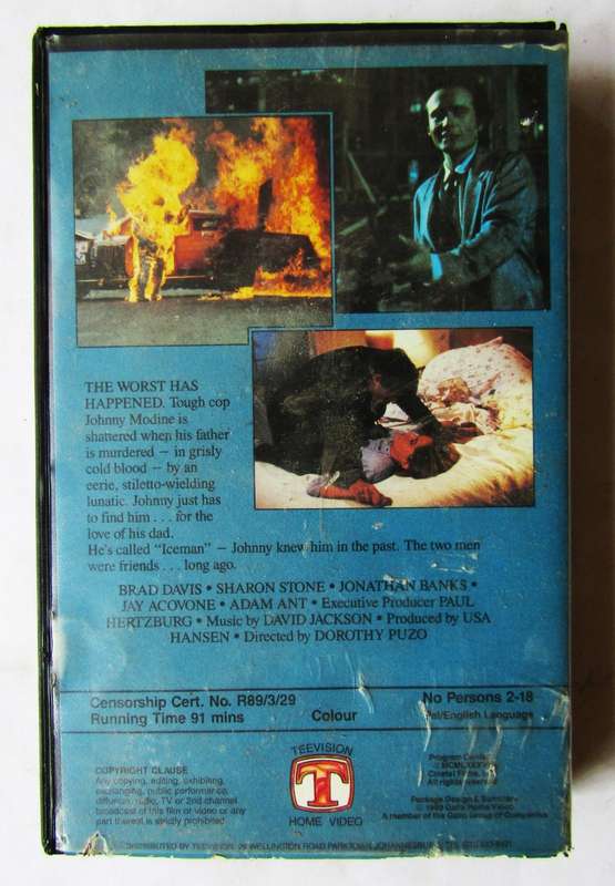 Cold Steel - Sharon Stone - Movie VHS Tape (1989)