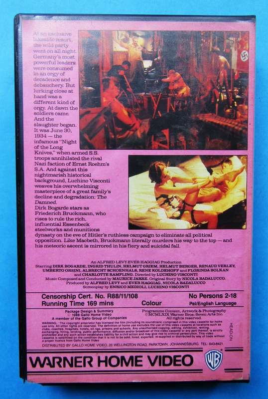 The Damned - Movie VHS Tape (1988)