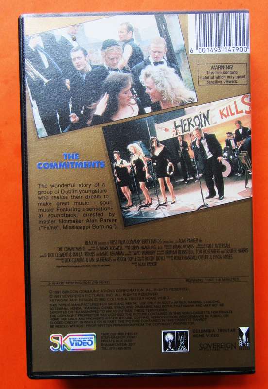 The Commitments - Movie VHS Tape (1991)