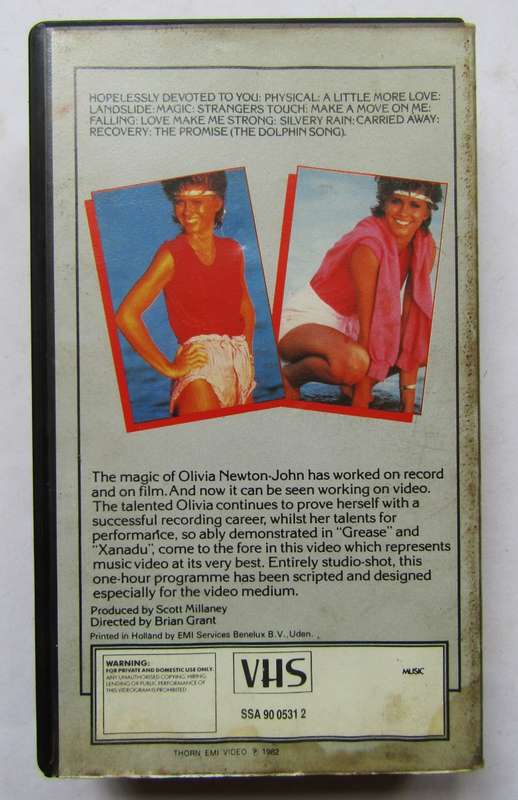 Olivia Newton John - Physical - VHS Video Tape (1982)