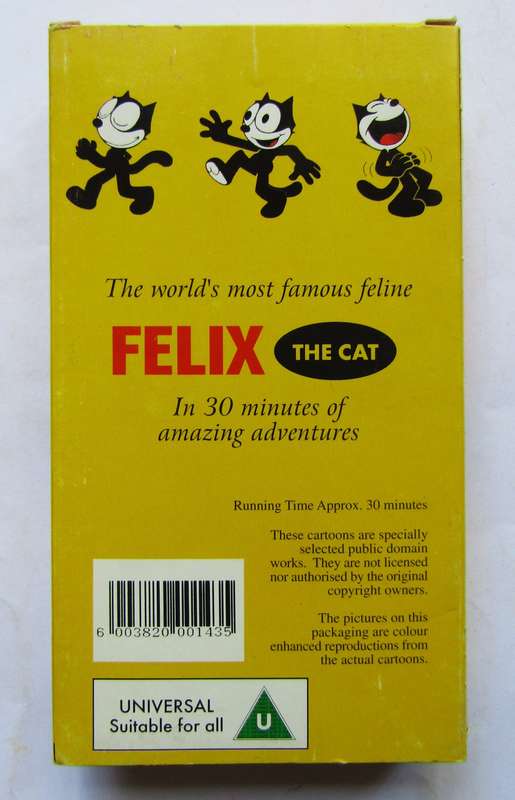 Felix The Cat - VHS Video Tape