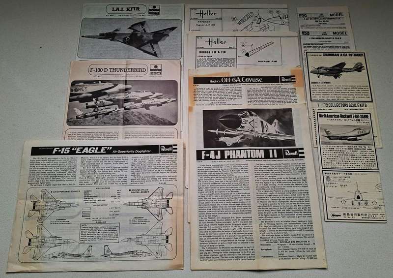 19 Old Model Aircraft Construction Pamphlets