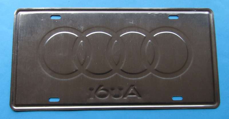 Old Audi Car Number Plate