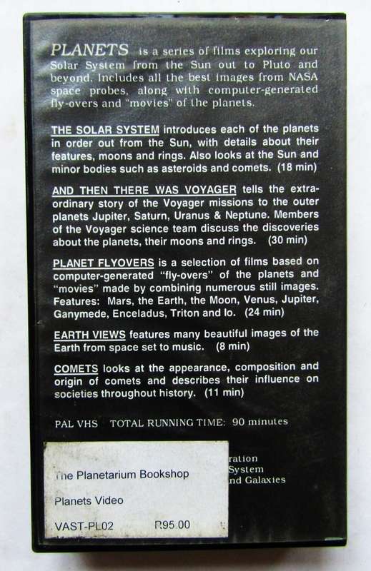Planets - Space VHS Video Tape