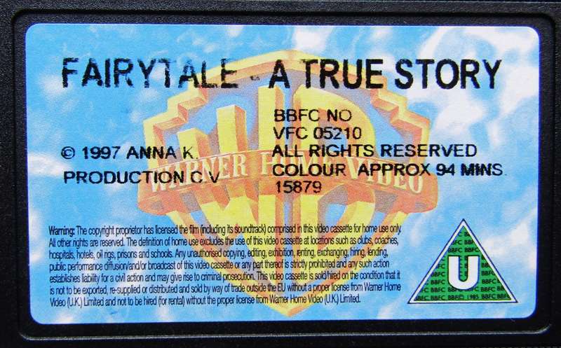 FairyTale - Movie VHS Tape (1997)