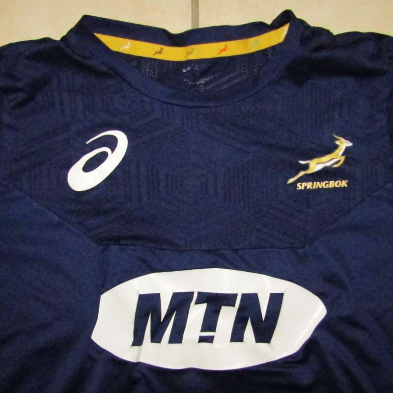 Old Blue Springbok Rugby Training Vest - Medium Size